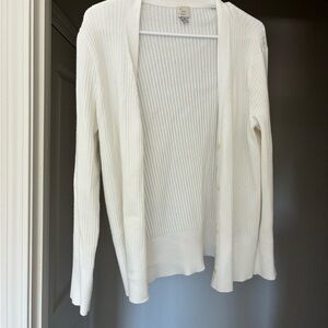a new day Cream Open-Front Cardigan